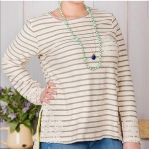 Matilda Jane lace trim top.